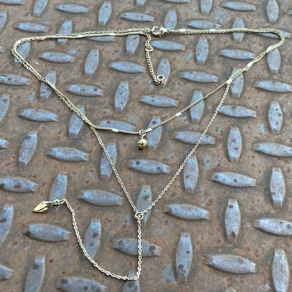 Women Necklace Y Dangle Gold Tone Fashion Jewelry New - Picture 5 of 10